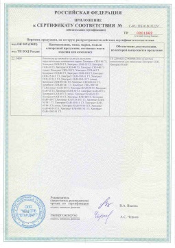 2017.05.31 Курганинск - Химтраст. Приложение к сертификату пенополиуретановые утеплители на основе напыляемого компонента. ТУ 2254-021
